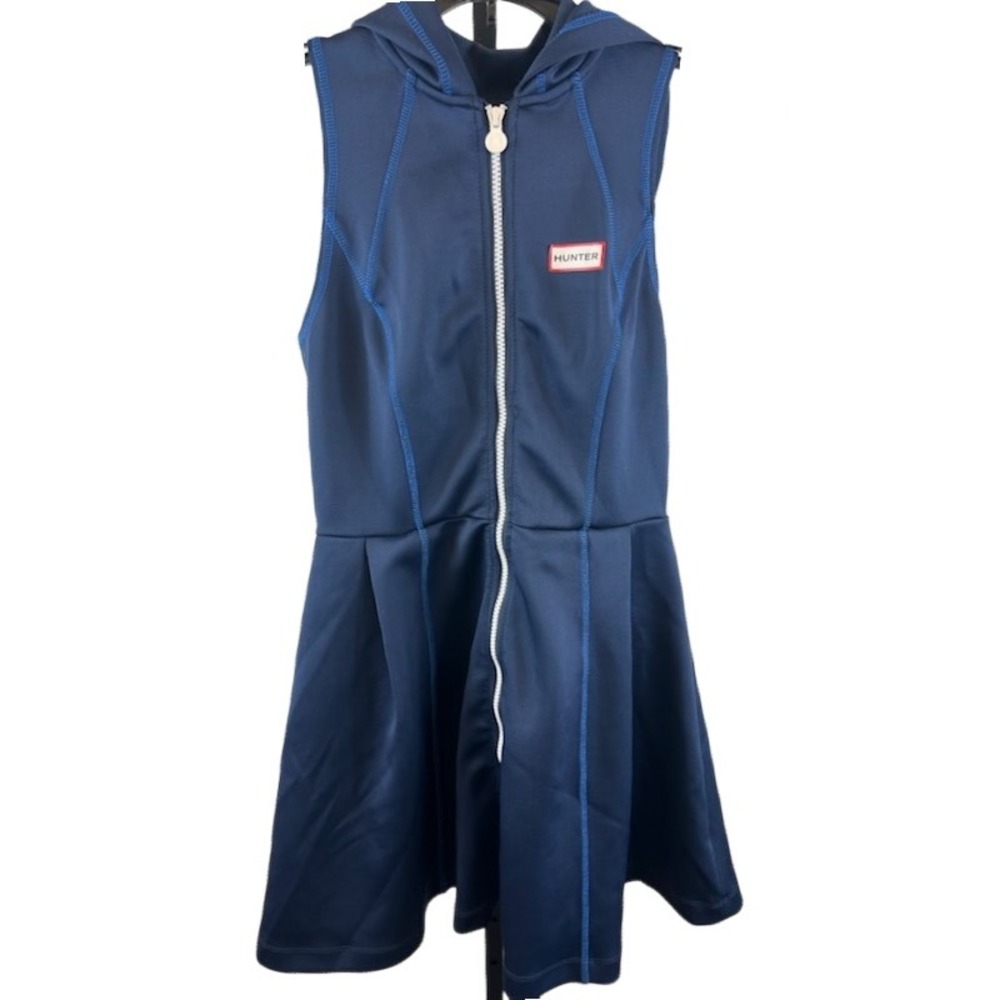 Hunter Navy Sleeveless Hooded Dress Athleisure Golf Tennis Pickleball Size XS